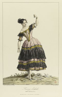 Achille Devéria (1800-1857) Fanny Elssler dansant