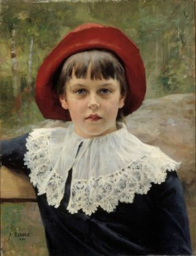 Edelfelt, Portrait de Berta Edelfelt, sœur de l’artiste, 1884, Ateneum, Helsinki