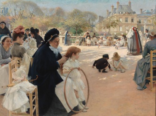 A. Edelfelt, Au jardin du Luxembourg, 1887