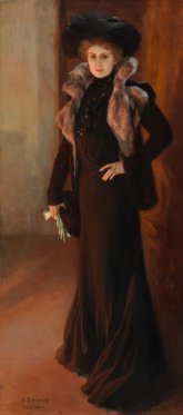 Albert Edelfelt, Portrait de la cantatrice Aino Ackté, 1901, huile sur toile