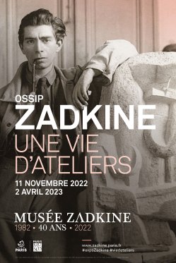 Affiche exposition Zadkine Une vie d'ateliers