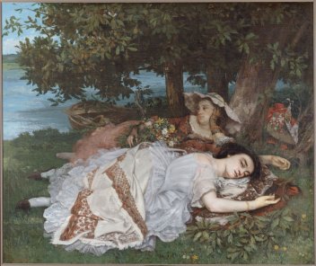 Les demoiselles des bords de la Seine (été), Courbet Gustave