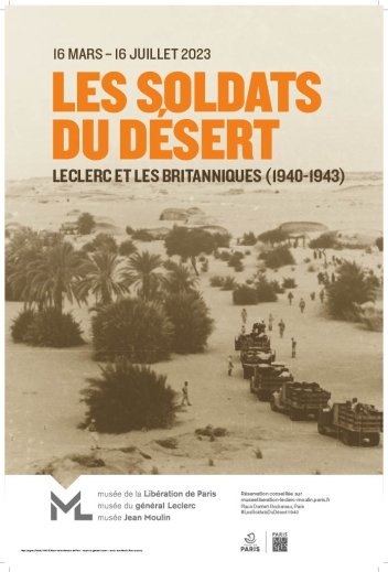 affiche de l'exposition les soldats du désert