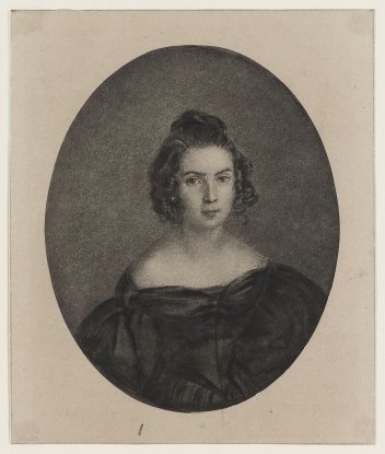 Achille Devéria, reproduction de l’autoportrait d’Adèle Foucher, XIXe siècle