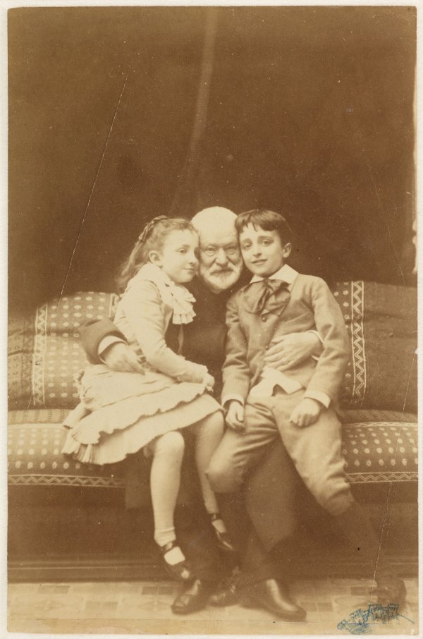 Victor Hugo avec Georges et Jeanne