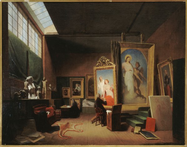 Arie Johannes Lamme, Atelier d'Ary Scheffer, rue Chaptal, 1851